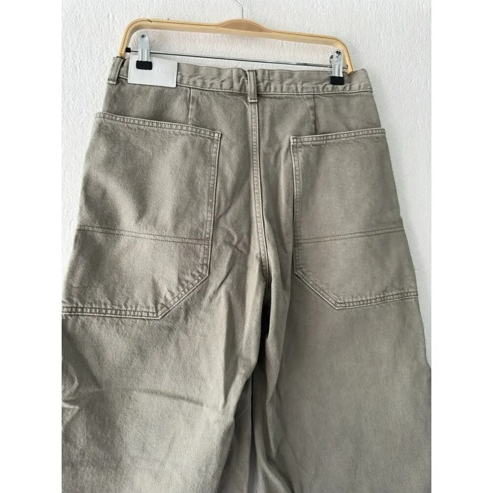 Everlane Olive Wide Leg Jeans - Picture 10 of 13